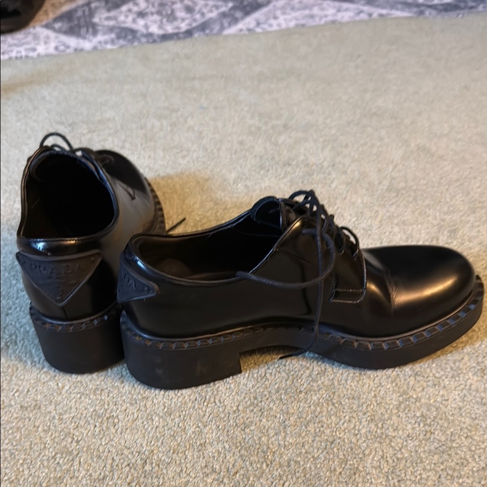 Prada Women’s brushed leather oxfords